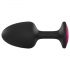 Dorcel Geisha Plug Ruby L - schwarzer Anal-Plug mit rosa Stein