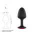 Dorcel Geisha Plug Ruby L - schwarzer Anal-Plug mit rosa Stein