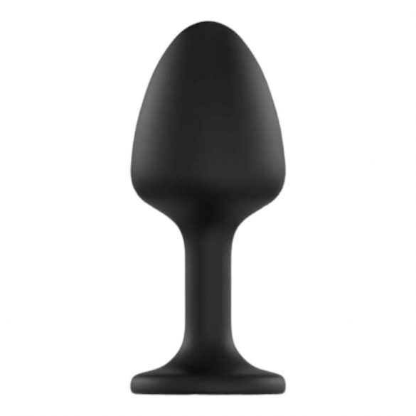 Dorcel Geisha Plug Diamond XL - weißer Stein Analdildo (schwarz) 