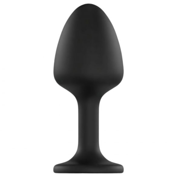 Dorcel Geisha Plug Diamond XL - Analplug mit weißem Stein (schwarz)