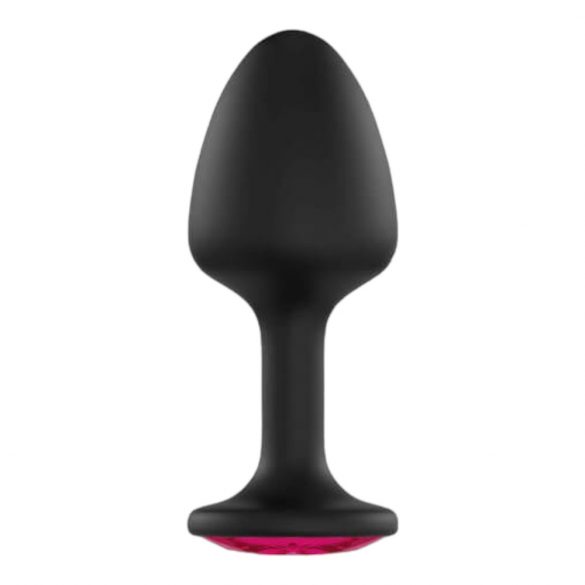 Dorcel Geisha Plug Ruby XL - Rosa Stein Anal Dildo (Schwarz) 