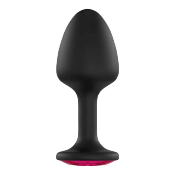 Dorcel Geisha Plug Ruby XL - Rosa Stein Anal Dildo (Schwarz) 