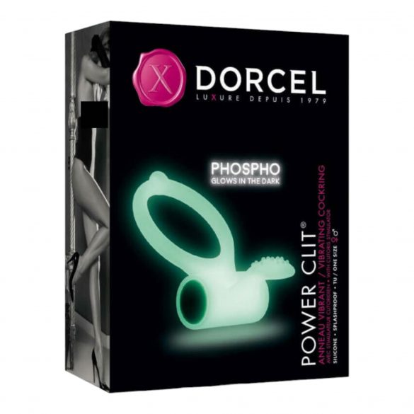 Dorcel - phosphoreszierender vibrierender Penisring (Weiß) 