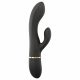 Dorcel Glam Rabbit - wiederaufladbarer Vibrator mit Klitorisarm (schwarz) 