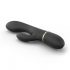 Dorcel Glam Rabbit - wiederaufladbarer Vibrator mit Klitorisarm (schwarz) 