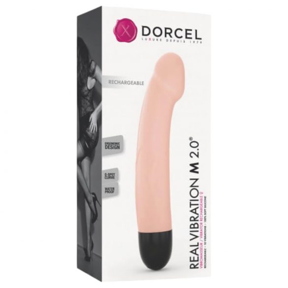 Dorcel Real Vibration M 2.0 - Akkubetriebener Vibrator (Natur) 