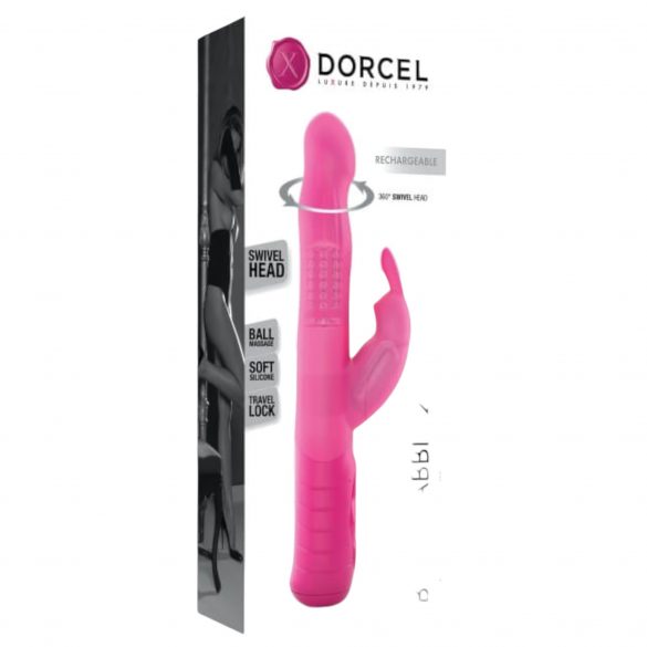 Dorcel Baby Rabbit 2.0 - akkubetriebener Vibrator mit Klitorisarm (pink) 