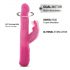 Dorcel Baby Rabbit 2.0 - wiederaufladbarer Vibrator mit Klitorisarm (Pink)