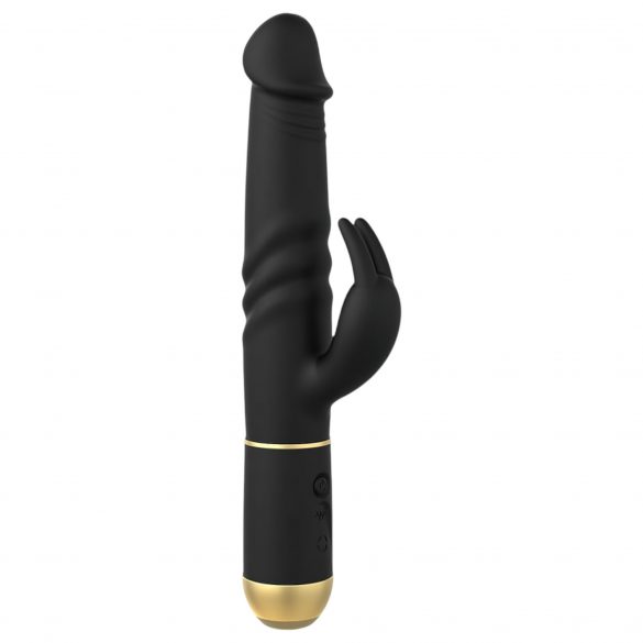 Dorcel Furious Rabbit 2.0 - akkubetriebener, stoßender Klitoris-Stimulator Vibrator (schwarz) 