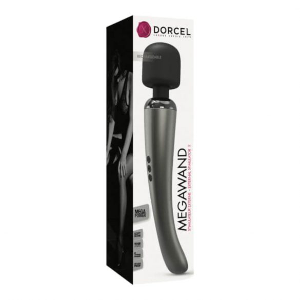 Dorcel Megawand - aufladbarer Massage-Vibrator (silbergrau) 