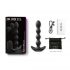 Dorcel Flexi Balls - Akkubetriebener, drahtloser Analvibrator (Schwarz) 