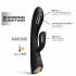 Dorcel Flexi Rabbit - akkubetriebener, heizbarer Klitoris-Vibrator (schwarz) 