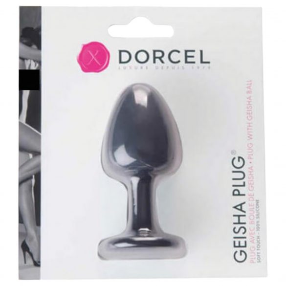 Dorcel Geisha Plug M - kugeliger Anal-Dildo (schwarz) 