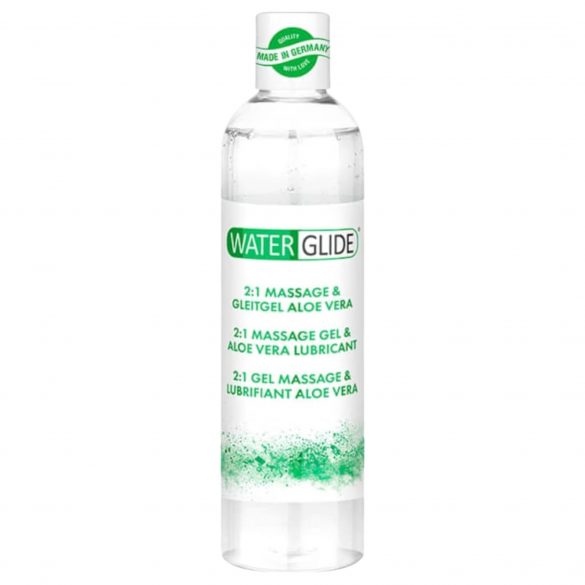 Waterglide 2in1 - Aloe Vera wasserbasiertes Gleit- und Massagegel (300ml) 