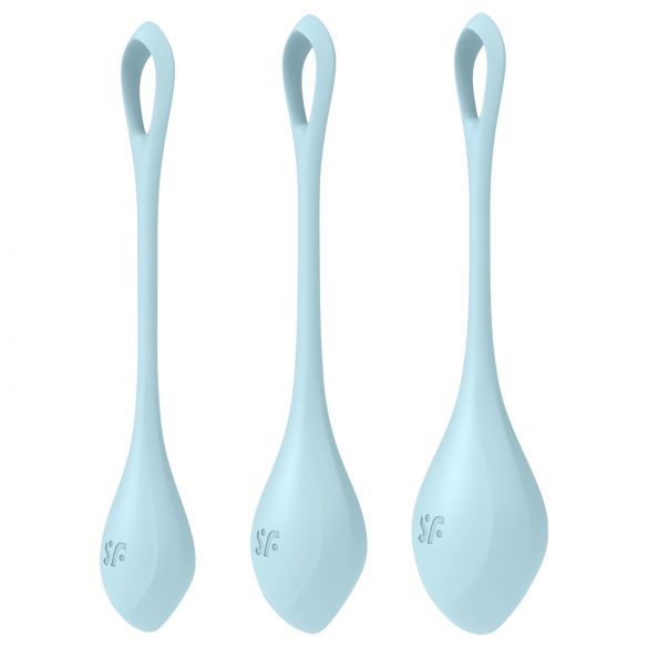 Satisfyer Yoni Power 2 - Liebeskugel Set - Blau (3 Teile) 