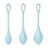 Satisfyer Yoni Power 2 - Liebeskugel Set - Blau (3 Teile) 