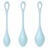 Satisfyer Yoni Power 2 - Liebeskugel Set - Blau (3 Teile) 