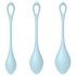 Satisfyer Yoni Power 2 - Liebeskugel Set - Blau (3 Teile) 