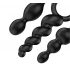 Satisfyer Booty Call - Analplug-Set in Schwarz (3-teilig)