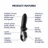 Satisfyer Hot Passion - Intelligenter beheizbarer Analvibrator (schwarz)