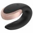 Satisfyer Double Love - intelligenter, wasserdichter, funkgesteuerter Paarvibrator (Schwarz) 