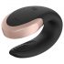 Satisfyer Double Love - intelligenter, wasserdichter, ferngesteuerter Paarvibrator (schwarz)