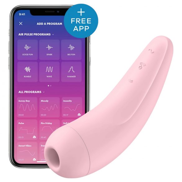 Satisfyer Curvy 2+ - Intelligenter Luftwellen-Klitorisstimulator Vibrator (Pink)