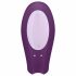 Satisfyer Double Joy - intelligenter, akkubetriebener, wasserdichter Paarvibrator (lila) 