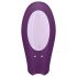 Satisfyer Double Joy - intelligenter, wiederaufladbarer, wasserdichter Paarvibrator (lila)