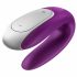 Satisfyer Double Fun - intelligenter, wasserdichter, drahtloser Paarvibrator (Lila) 