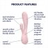 Satisfyer Mono Flex - intelligenter wasserdichter Vibrator (hellrosa)