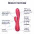 Satisfyer Mono Flex - intelligenter wasserdichter Vibrator (rot)