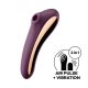 Satisfyer Dual Kiss - 2in1, akkubetriebener vaginaler und klitoraler Vibrator (lila) 