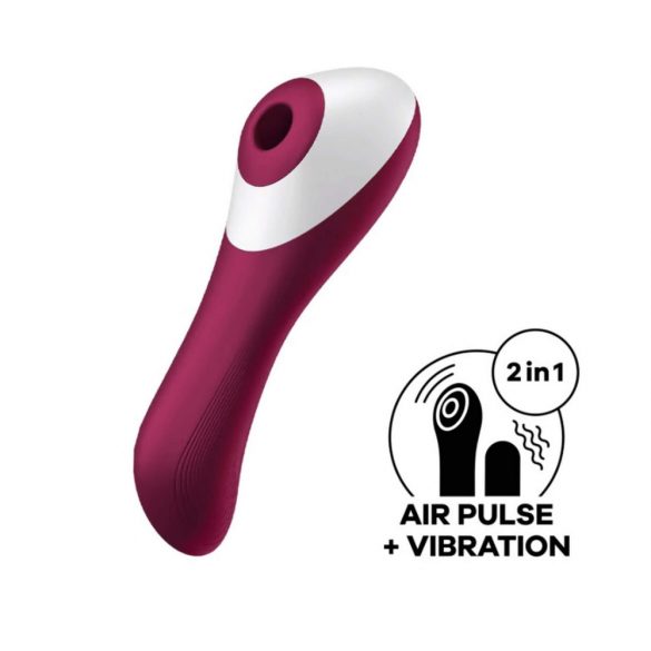 Satisfyer Dual Crush - wiederaufladbarer vaginaler und klitoraler Vibrator (rot) 