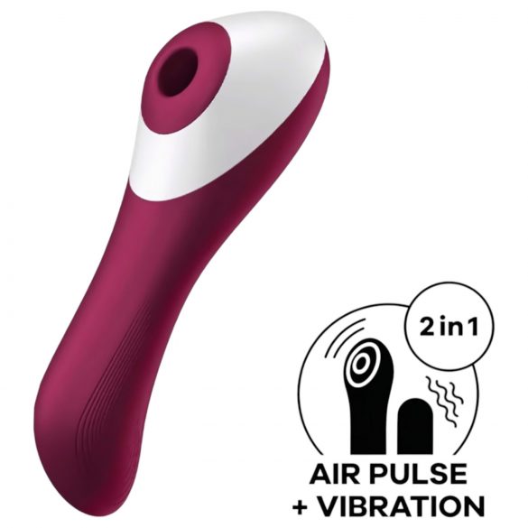 Satisfyer Dual Crush - wiederaufladbarer vaginaler und klitoraler Vibrator (rot)