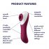 Satisfyer Dual Crush - wiederaufladbarer vaginaler und klitoraler Vibrator (rot)