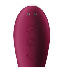   Satisfyer Dual Crush - wiederaufladbarer vaginaler und klitoraler Vibrator (rot)