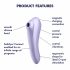 Satisfyer Dual Pleasure - intelligenter Luftdruck 2in1 Vibrator (Lila) 