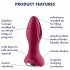 Satisfyer Rotator Plug 2 - Akkubetriebener, perldrehender Analvibrator (Fusion) 