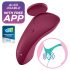 Satisfyer Sexy Secret - intelligenter wasserdichter Slip-Vibrator (Bordeaux)