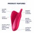 Satisfyer High Fly - wiederaufladbarer, wasserdichter Klitorisvibrator (magenta) 