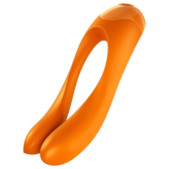 Satisfyer Candy Cane - Wasserdichter Akku Doppelvibrator (Orange)