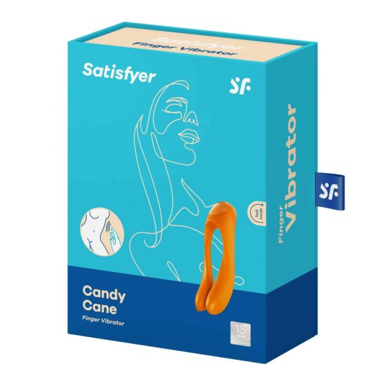 Satisfyer Candy Cane - Akku-betrieben, wasserdichter Doppel-Vibrator (Orange)