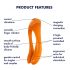 Satisfyer Candy Cane - wiederaufladbarer, wasserdichter Doppel-Vibrator (Orange)