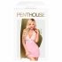 Penthouse Süß & Würzig - Neckholder-Spitzenkleid und Tanga (rosa) 