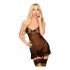 Penthouse Guilty Icon - Strumpfhalter Kleid und Tanga (schwarz) 