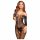 Penthouse Dreamy Diva - Zickzack-Muster, Carmen Overall (schwarz)  - XL