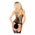 Penthouse Bomb Squad - Gewagtes Netz-Body-Set (Schwarz) 