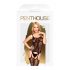 Penthouse Miss Curvy - Spitzenmuster-Netz-Set (schwarz) 