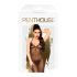 Penthouse Love on Fire - Glitzerndes durchsichtiges Catsuit mit Tanga (schwarz)  - L/XL